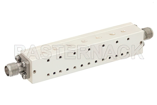 7 Section Bandpass Filter With SMA Female Connectors Operating From 11.7 GHz to 12.8 GHz With a 1.1 GHz Passband