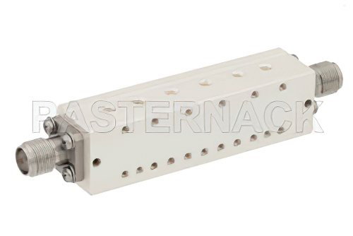 6 Section Bandpass Filter With SMA Female Connectors Operating From 14 GHz to 14.8 GHz With a 800 MHz Passband