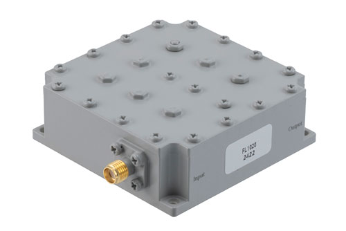 Bandpass Filter with SMA Female Connectors Operating from 2.4 GHz to 2.484 GHz with a 165 MHz Passband Bandwidth
