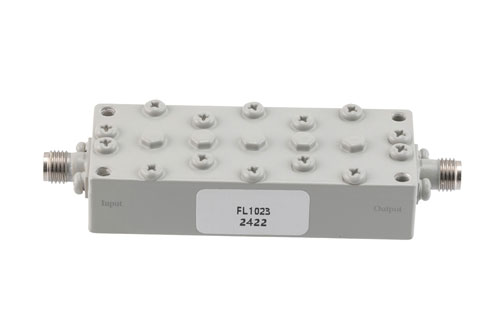 Bandpass Filter with SMA Female Connectors Operating at 6 GHz with a 45 MHz Passband Bandwidth