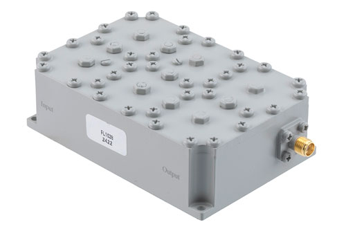 Bandpass Filter with SMA Female Connectors Operating from 2.01 GHz to 2.025 GHz with a 25 MHz Passband Bandwidth