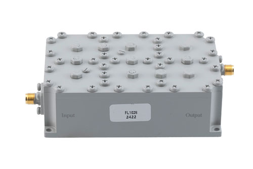Bandpass Filter with SMA Female Connectors Operating from 2.01 GHz to 2.025 GHz with a 25 MHz Passband Bandwidth