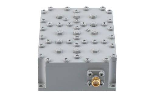 Bandpass Filter with SMA Female Connectors Operating from 2.01 GHz to 2.025 GHz with a 25 MHz Passband Bandwidth