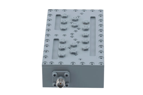 Bandpass Filter with SMA Female Connectors Operating from 2.5 GHz to 2.7 GHz with a 235 MHz Passband Bandwidth