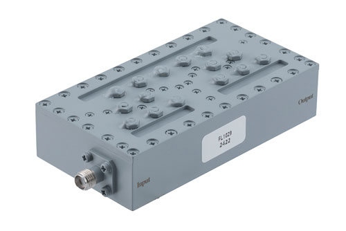 Bandpass Filter with SMA Female Connectors Operating from 2.5 GHz to 2.7 GHz with a 235 MHz Passband Bandwidth
