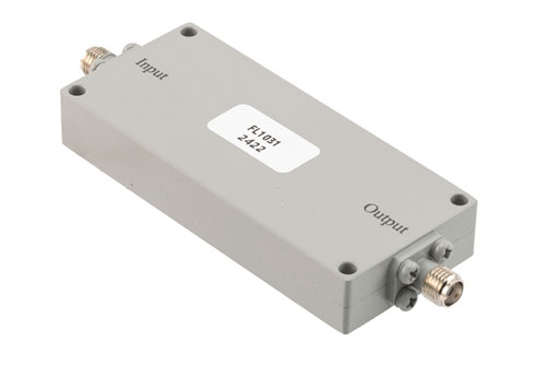 Bandpass Filter with SMA Female Connectors Operating from 4.2 GHz to 5.7 GHz with a 2.2 GHz Passband Bandwidth
