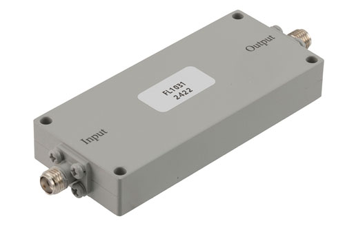 Bandpass Filter with SMA Female Connectors Operating from 4.2 GHz to 5.7 GHz with a 2.2 GHz Passband Bandwidth