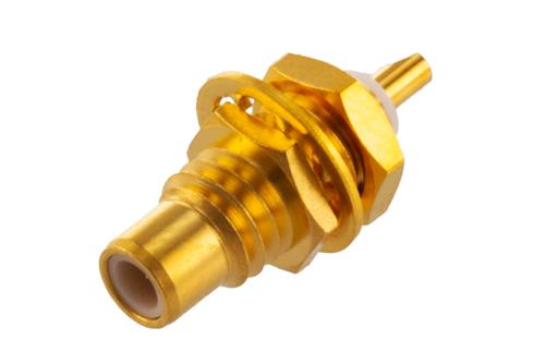 N Female Bulkhead Mount Connector Clamp/Solder Attachment for RG58, RG55, RG141, RG142, RG223, and RG400, D Hole 0.177 X 0.193 inch