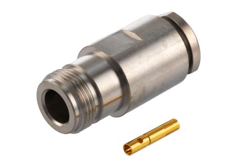 N Female Connector Clamp/Solder Attachment for RG213, RG214, RG8, RG9, RG11, RG225, RG393, RG144, RG216, RG215