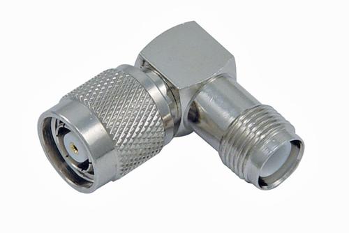 Commercial Grade RP-TNC Plug to RP-TNC Jack Right Angle Adapter