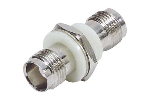 Commercial Grade Bulkhead Mount Insulated Ground TNC Female to TNC Female Adapter