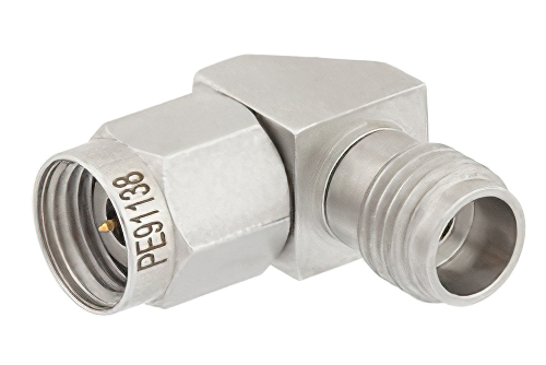 2.4mm Male to 2.4mm Female Right Angle Adapter