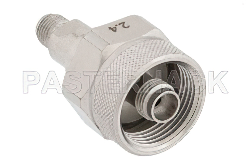 Ruggedized 2.4mm NMD Female to SMA Female Adapter