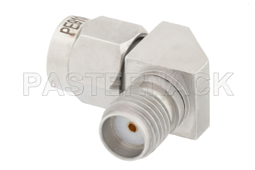 SMA Male to SMA Female Miter Right Angle Adapter