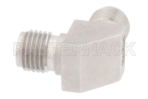 Precision SMA Female to SMA Female Miter Right Angle Adapter, 27 GHz
