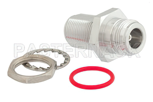 Low PIM Bulkhead Mount N Female to N Female Adapter