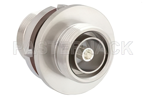 Bulkhead Mount 7/16 DIN Female to 7/16 DIN Female Adapter, IP67 Mated