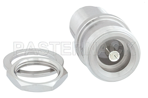 Bulkhead Mount 4.1/9.5 Mini DIN Female to N Female Adapter, IP67 Mated