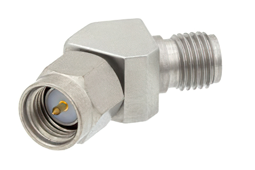 Precision SMA Male to SMA Female 45 Degree Right Adapter