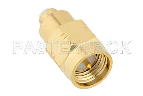 SMA Male to MMBX Plug Snap-On Adapter, With Male Center Contact