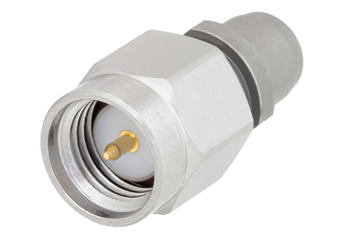 Slide-On BMA Plug to SMA Male Adapter