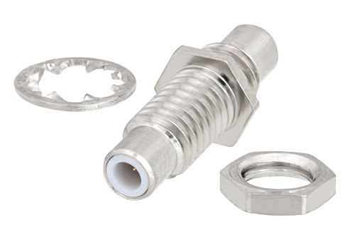 SMC Jack to SMC Jack Bulkhead Mount Adapter