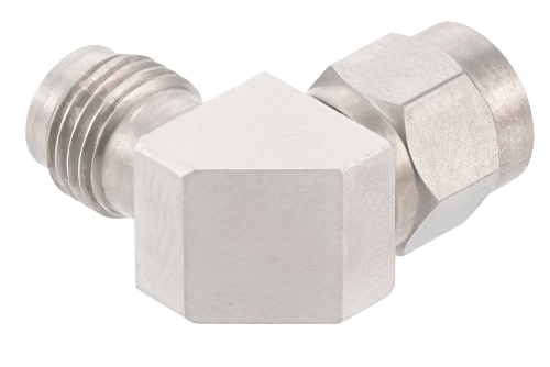 1.85mm Male to 2.4mm Female Miter Right Angle Adapter