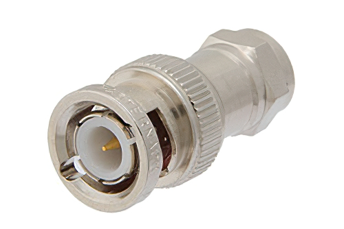 50 Ohm BNC Male to 75 Ohm F Male Adapter