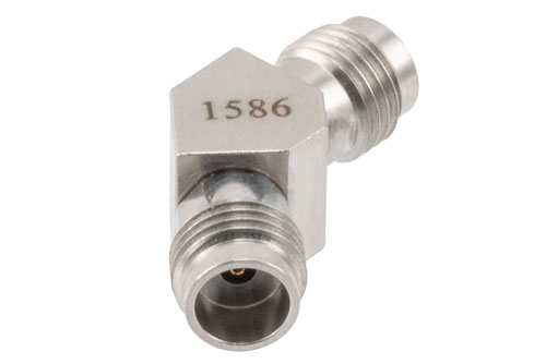 RF Adapter, 45 Degree Angle 1.85mm Female to 1.85mm Female 67GHz VSWR 1.35