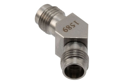 RF Adapter, 45 Degree Angle 2.4mm jack to 2.4mm jack 50GHz VSWR 1.25