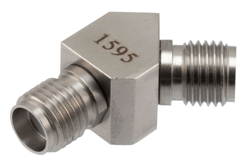 RF Adapter, 45 Degree Angle SMA jack to SMA jack 27GHz VSWR1.15