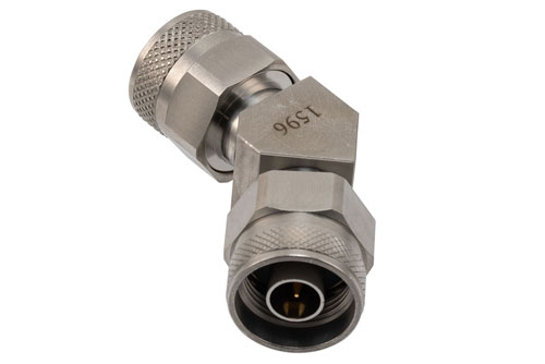 RF Adapter, 45 Degree Angle N plug to N plug 18GHz VSWR1.2