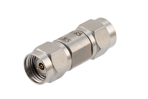1.85mm Male to 1.85mm Male Adapter, Stainless Steel, Engineering Grade