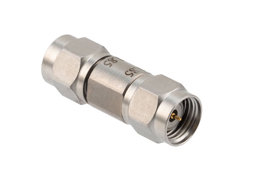 1.85mm Male to 1.85mm Male Adapter, Stainless Steel, Engineering Grade