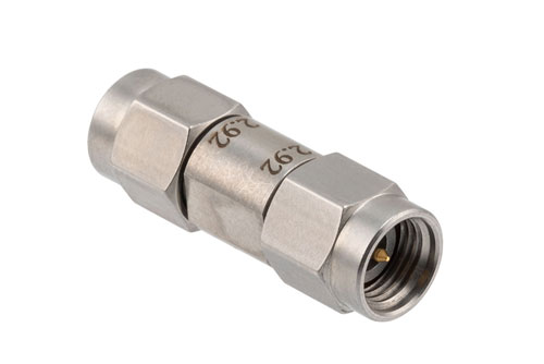 2.92mm Male to 2.92mm Male Adapter, Stainless Steel, Engineering Grade