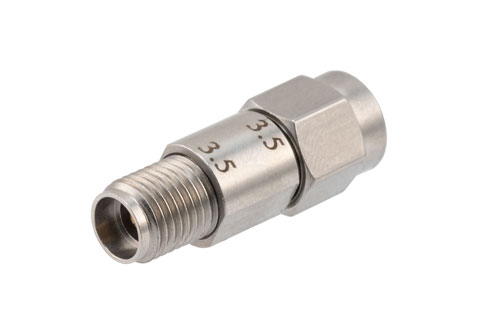 3.5mm Male to 3.5mm Female Adapter, Stainless Steel, Engineering Grade