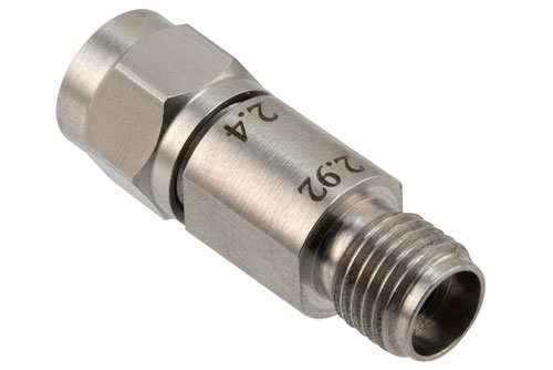 2.92mm Female to 2.4mm Male Adapter, Stainless Steel, Engineering Grade