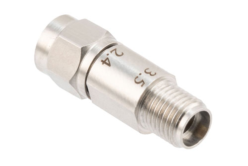3.5mm Female to 2.4mm Male Adapter, Stainless Steel, Engineering Grade