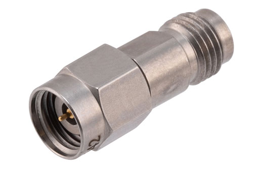 High Temperature Adapter 2.4mm Male to 2.4mm Female, 50GHz VSWR1.3, MIL-STD 348B