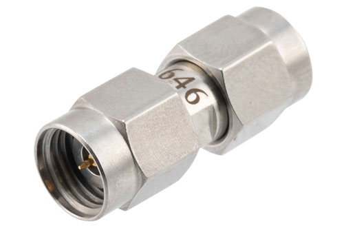 High Temperature Adapter 2.92mm Male to 2.4mm Male, 40GHz VSWR1.15, MIL-STD 348B