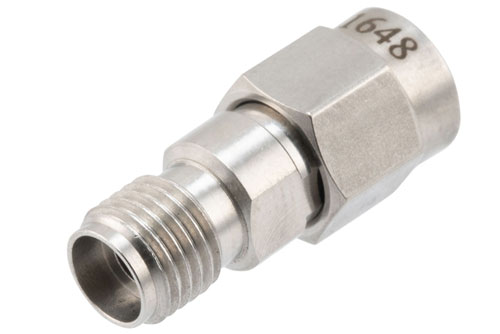 High Temperature Adapter 2.92mm Female to 2.4mm Male, 40GHz VSWR1.25, MIL-STD 348B