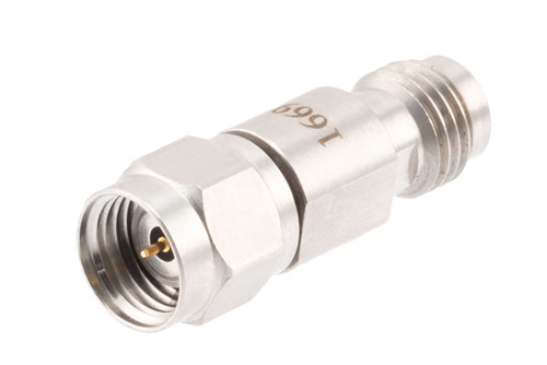 High Temperature Adapter 1.85mm Male to 1.85mm Female, 67GHz VSWR1.25, MIL-STD 348B