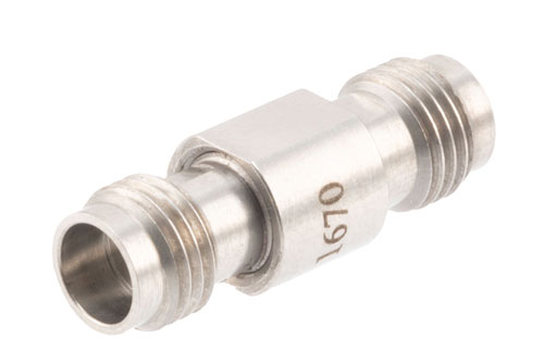 High Temperature Adapter 1.85mm Female to 1.85mm Female, 67GHz VSWR1.25, MIL-STD 348B