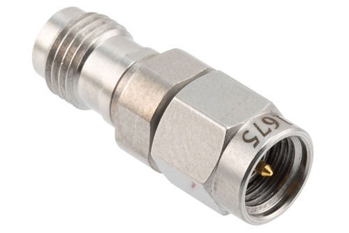 High Temperature Adapter 3.5mm Male to 2.4mm Female, 34.5GHz VSWR1.25, MIL-STD 348B