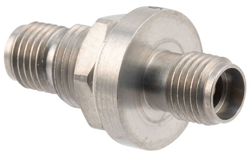 High Temperature Adapter Bulkhead Mount 3.5mm Female to 3.5mm Female Adapter, IP67 Rated 34.5GHz VSWR1.25, MIL-STD 348B