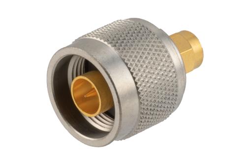 RP SMA Male to N Male Adapter, VSWR 1.2 up to 6 GHz