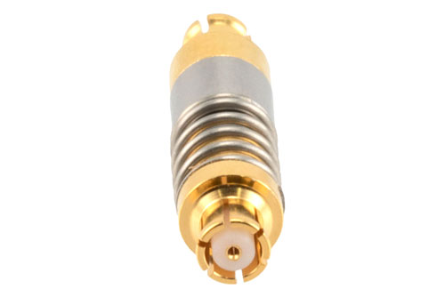 SMP Female to SMP Female Spring-loaded Adapter (Bullet), L=0.77 inch