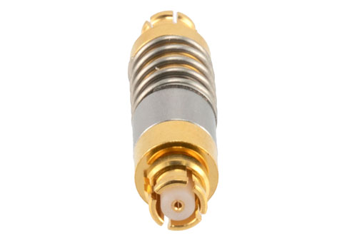 SMP Female to SMP Female Spring-loaded Adapter (Bullet), L=0.77 inch
