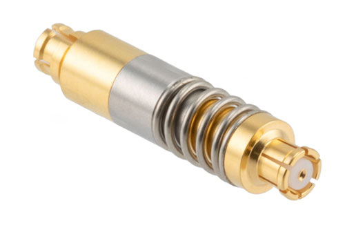 SMP Female to SMP Female Spring-loaded Adapter (Bullet), L=0.85 inch