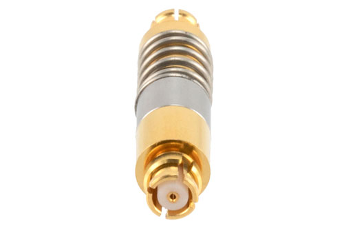 SMP Female to SMP Female Spring-loaded Adapter (Bullet), L=0.85 inch